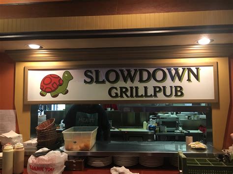 slow down grill pub menu.